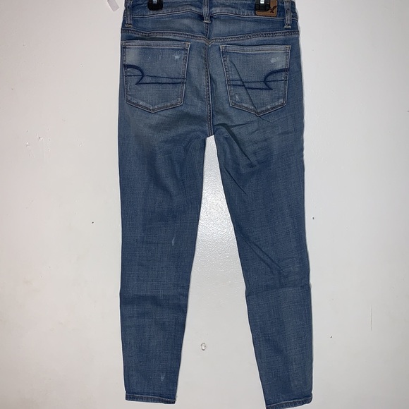 American Eagle Outfitters Women’s Sz 4 Super Stretch Mid-Rise Jegging Ankle - Picture 2 of 4